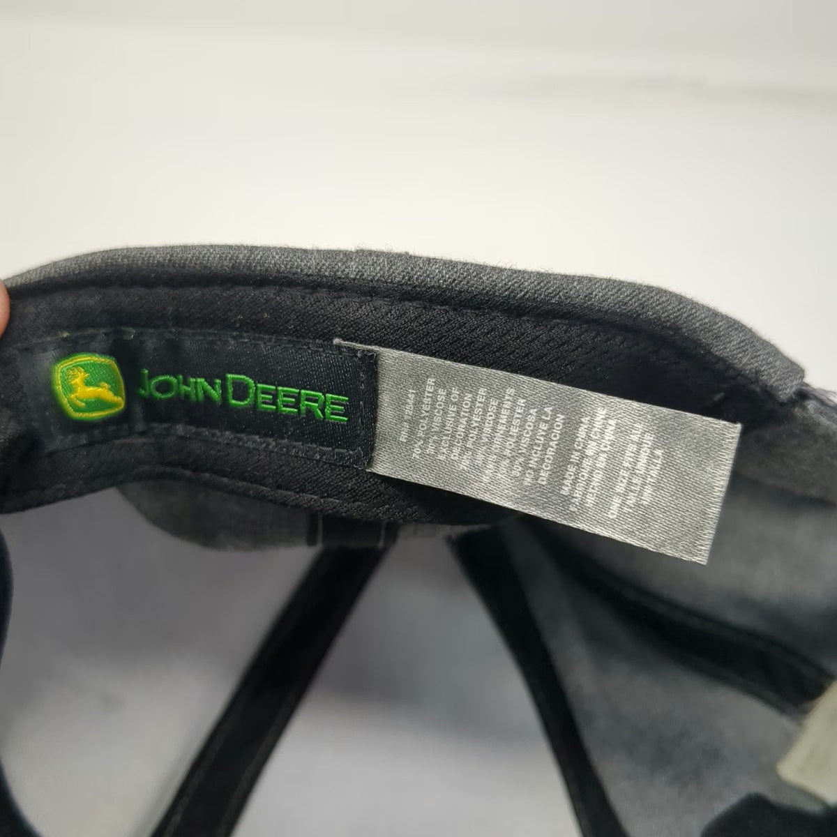 John Deere Baseball Cap Gray One Size Heathered Strapback Agriculture Logo Hat