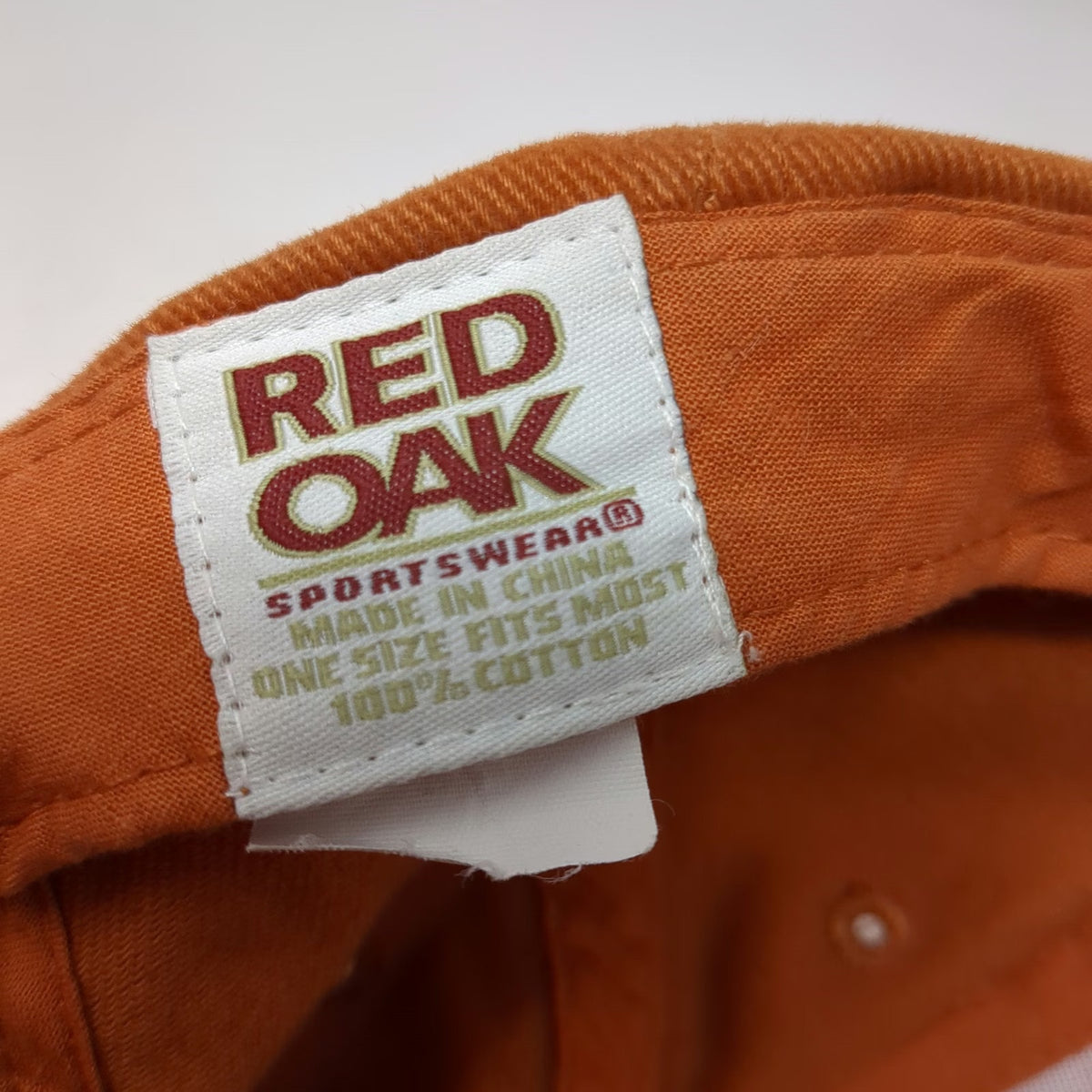 Red Oak Texas Longhorns NCAA Cap Orange One Size Slideback Longhorn Logo Hat