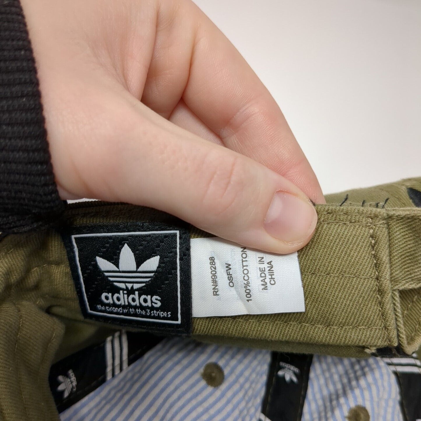 Adidas Women's Slideback Hat Green OS Adjustable Embroidered Trefoil Cotton