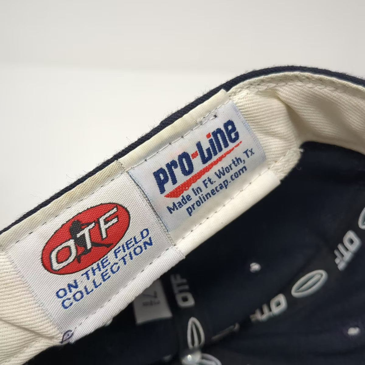 Pro-Line CL Baseball Cap Blue White 7 3/8 Fitted Hat TPX OTF Embroidered Logo