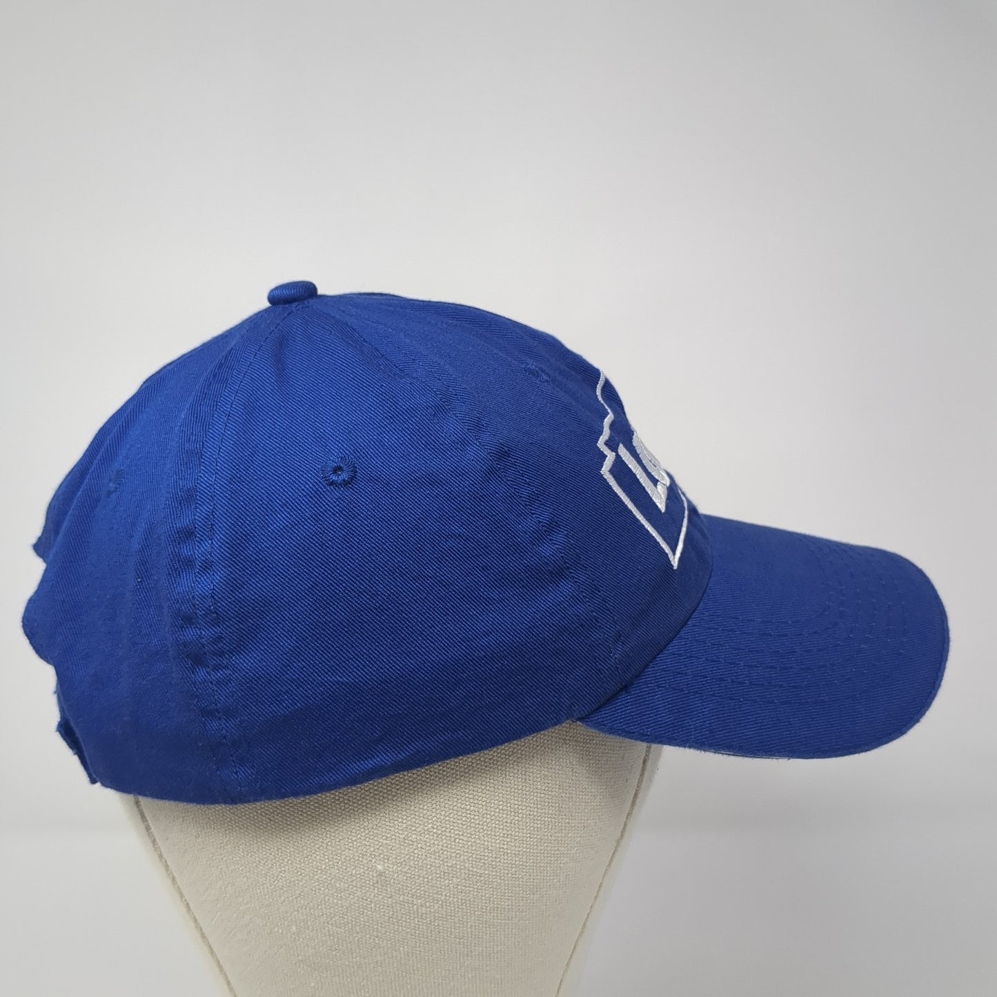 Lowe's Strapback Baseball Cap Blue One Size Adjustable Embroidered 6 Panel