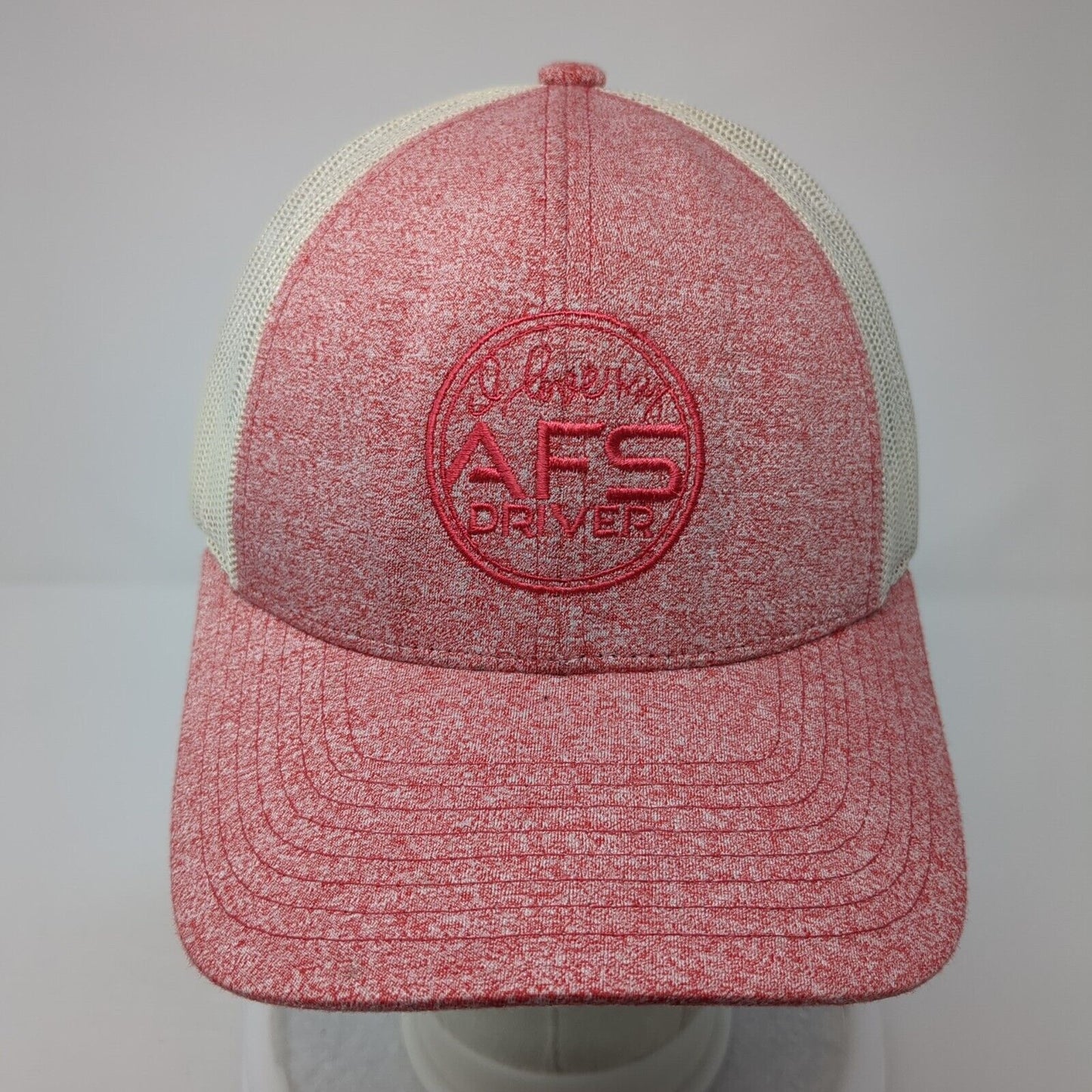 AFS Driver Snapback Trucker Hat Red Small Mesh Back Richardson Outdoor