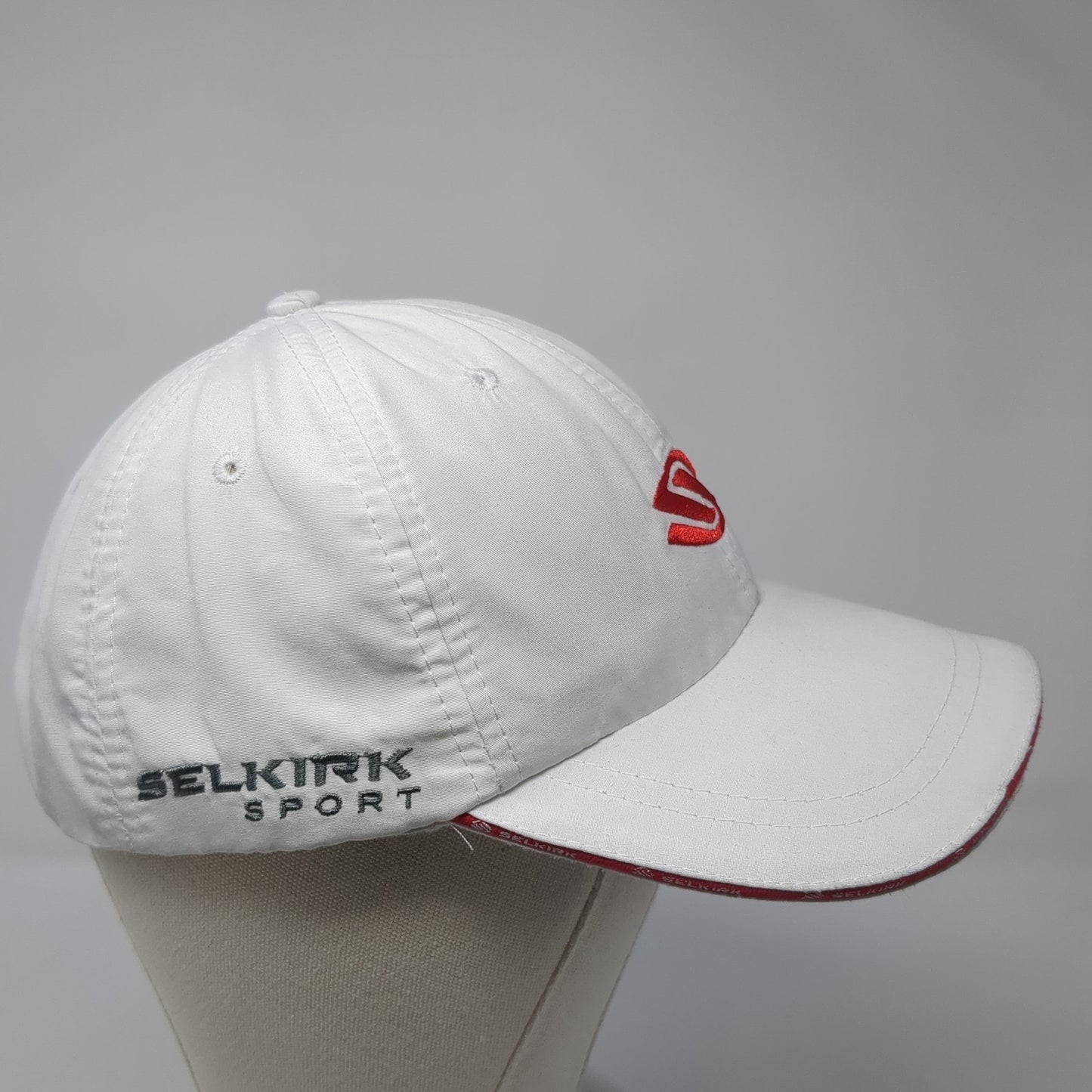 Selkirk Sport Strapback Hat White One Size Adjustable Embroidered