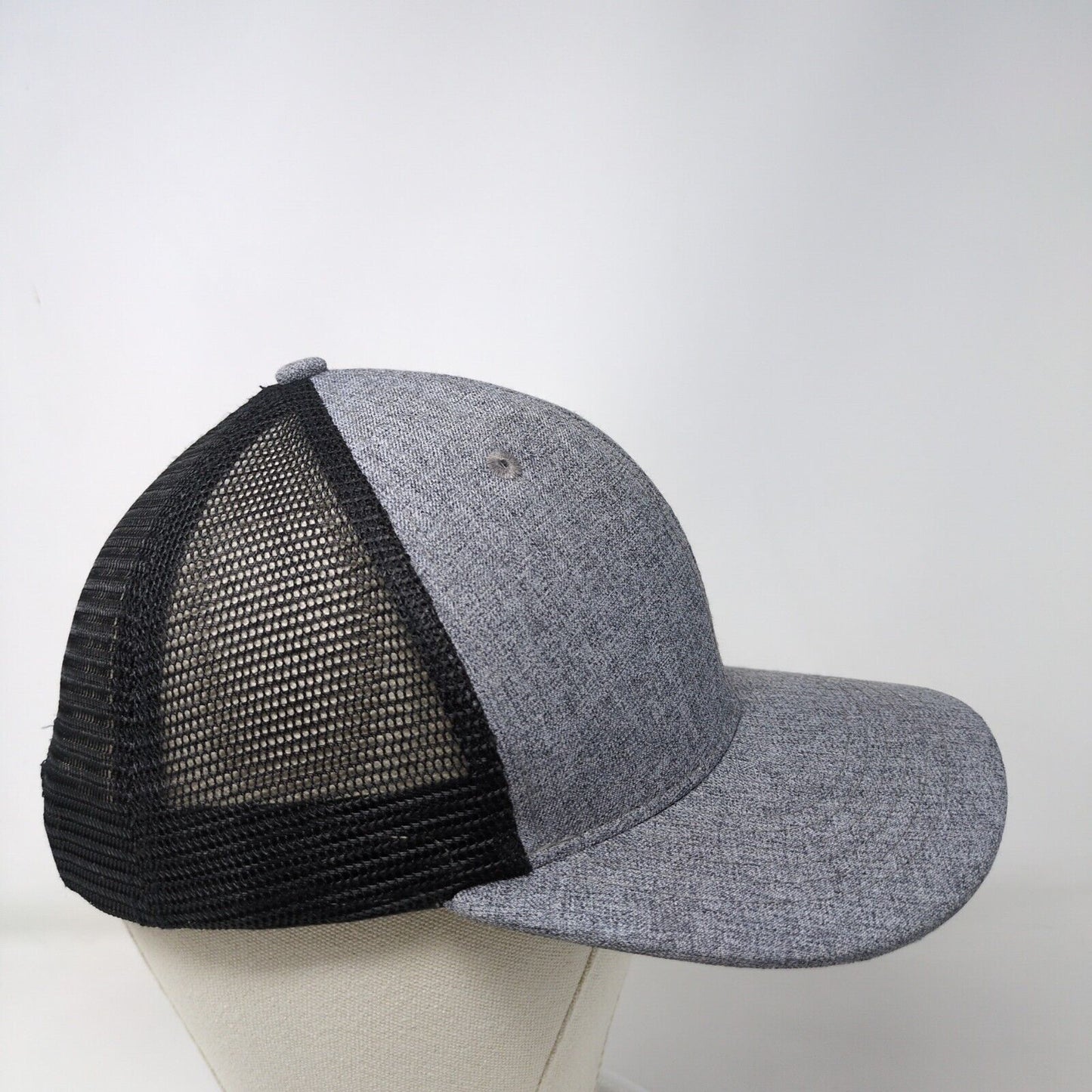 Arcadian Outfitters Patch Snapback Trucker Hat Gray OSFA Mesh Back