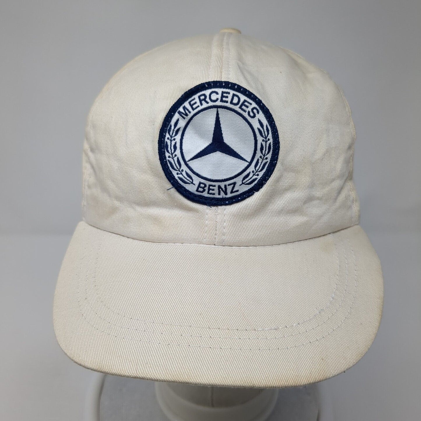 Mercedes Benz Patch Strapback Hat White One Size Adjustable 6 Panel