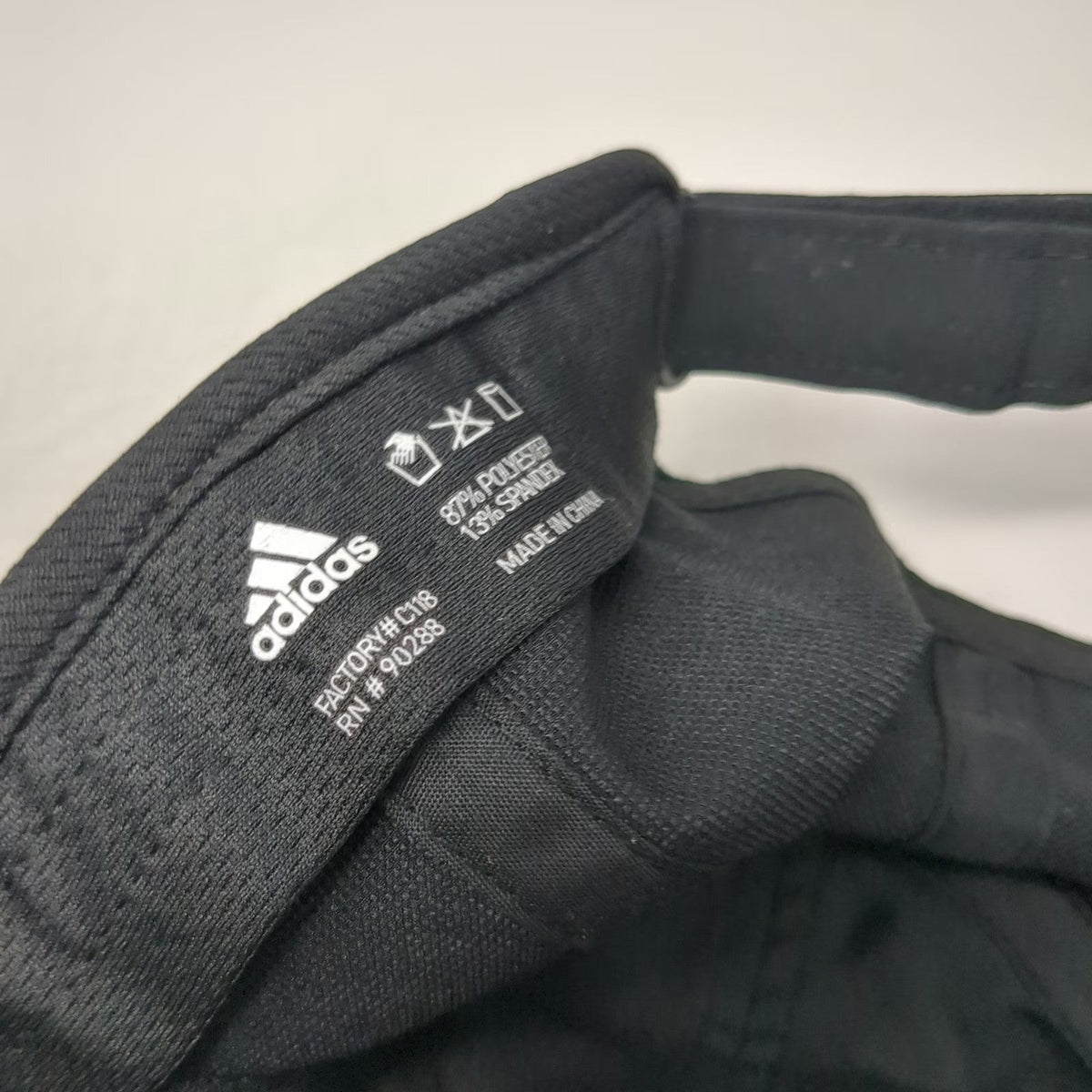 Adidas Baseball Cap Black One Size Climalite Performance Strapback Training Hat