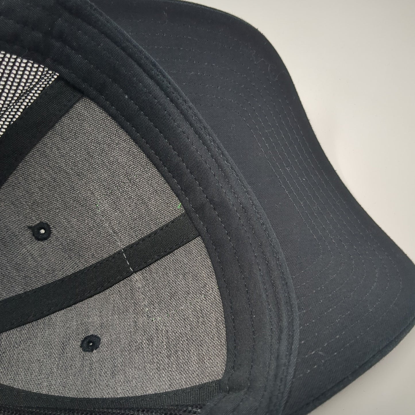 What's Next Patch Snapback Trucker Hat Black Large Mesh Back Richardson