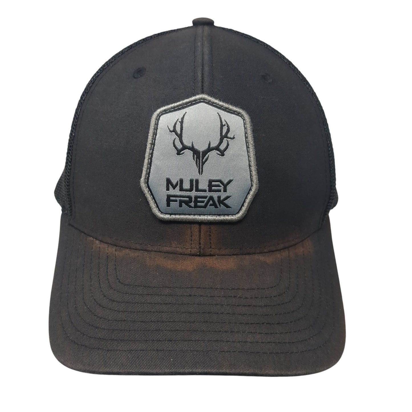 Muley Freak Snapback Trucker Hat Black One Size Adjustable Mesh Back 6 Panel