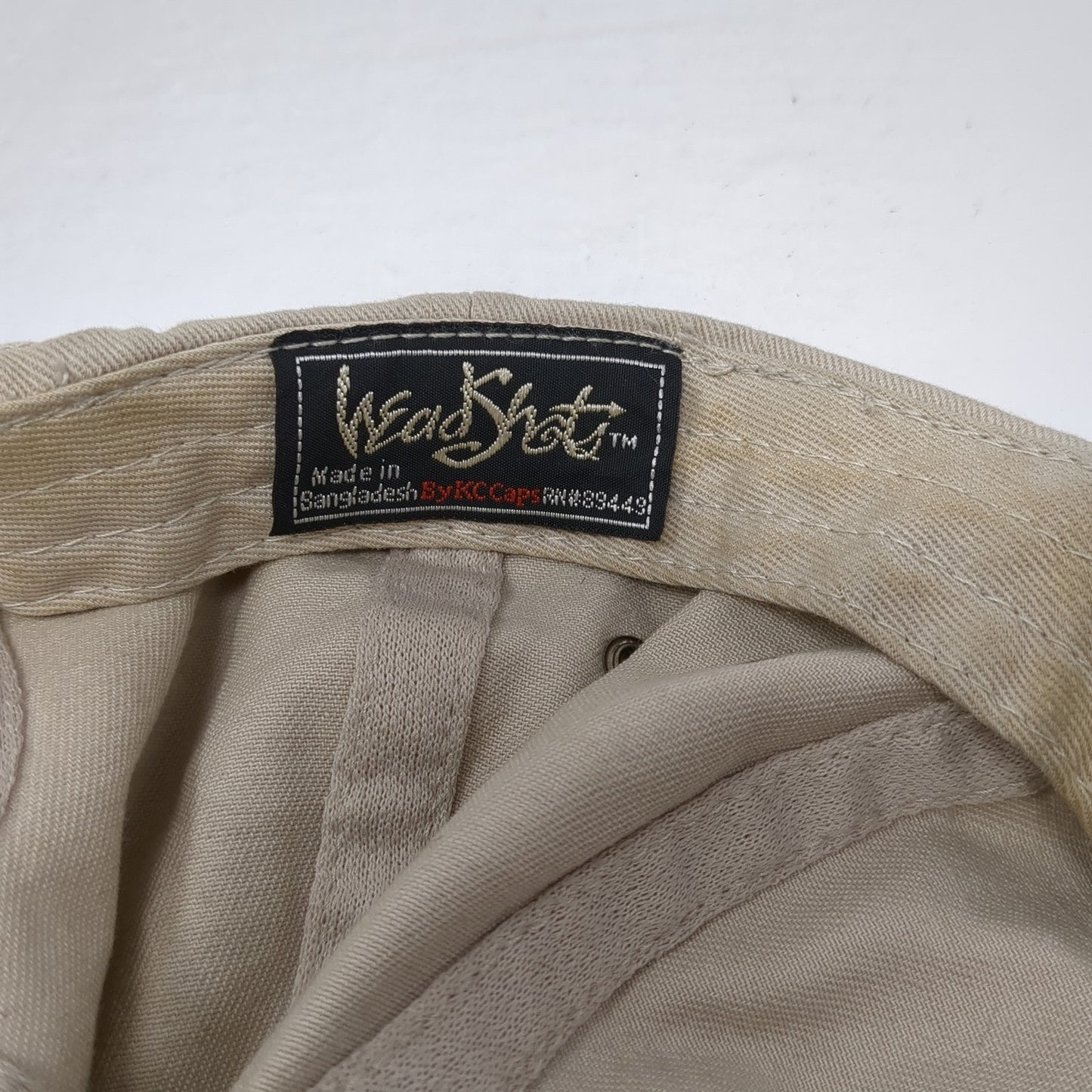 RLX RELAX Slideback Hat Beige One Size Adjustable Embroidered KC Caps