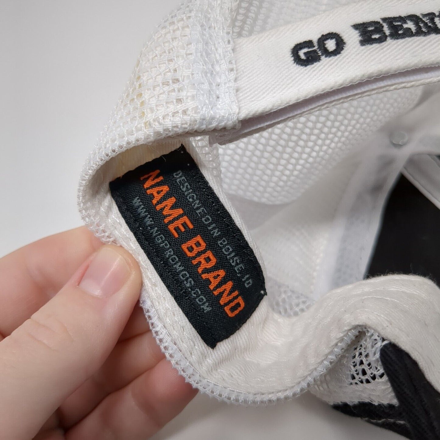 Go Bengals Strapback Trucker Hat Black One Size Adjustable Embroidered Mesh Back