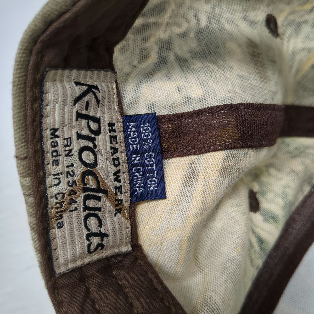 K-Products Snapback Green Camo One Size Telone Logo Woodland Forest Hat