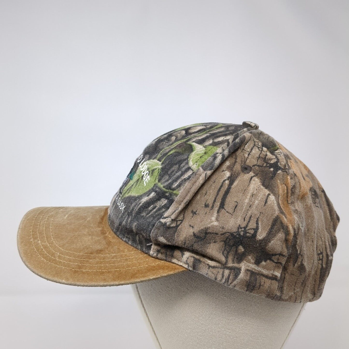 Northern Echo Lodge Lake Wapawekka Sask Slideback Hat Camouflage OS Adjustable