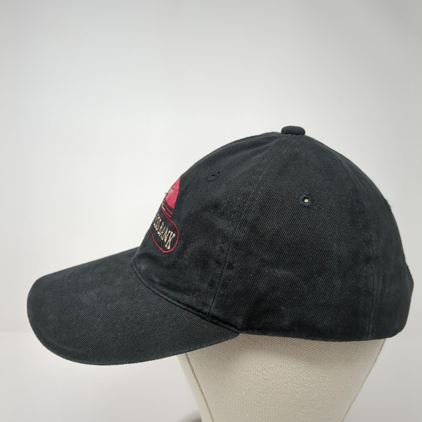 Pony Express Bank Slideback Hat Black One Size Adjustable Embroidered Sportsman