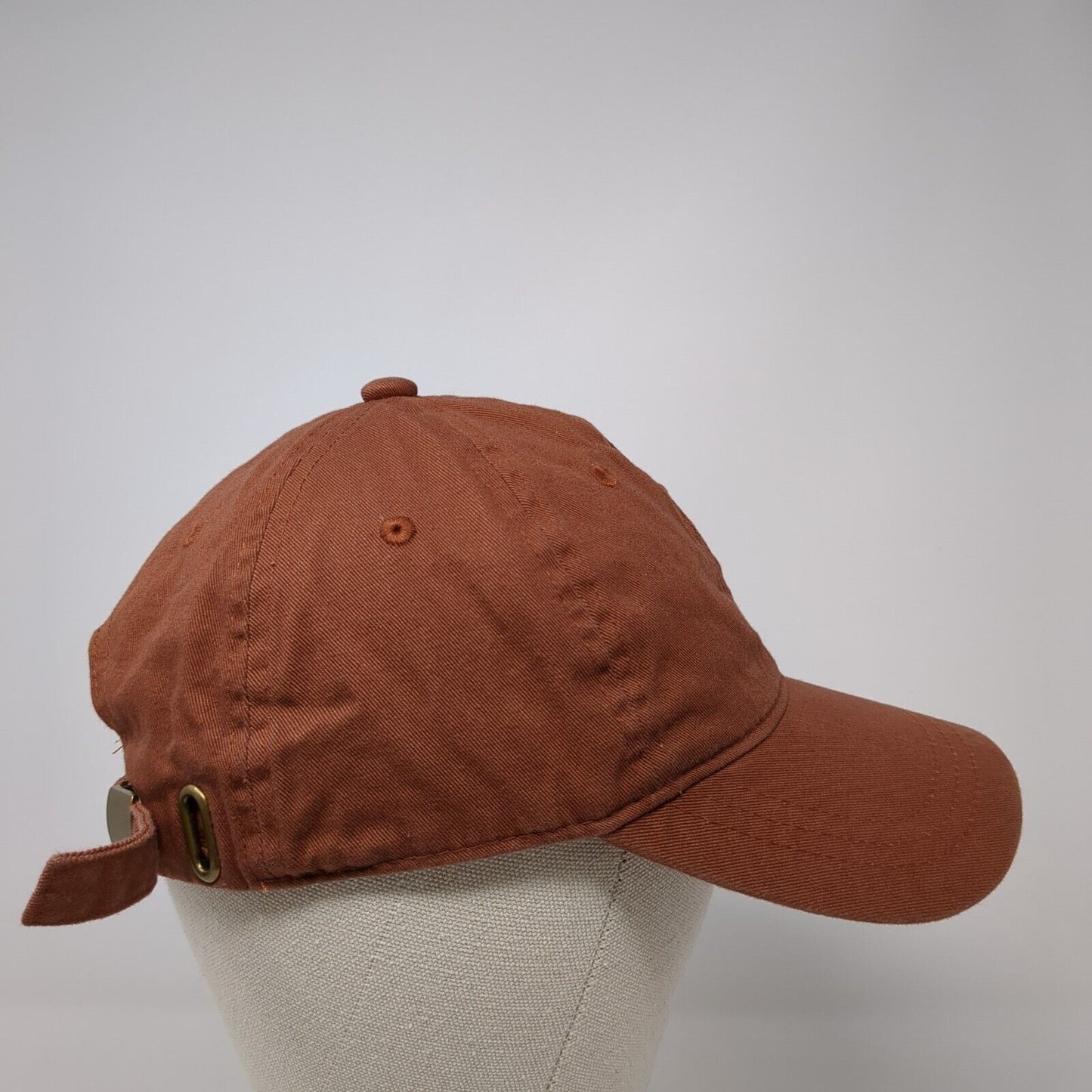 Unbranded Slideback Hat Brown One Size Adjustable Solid Blank 6 Panel