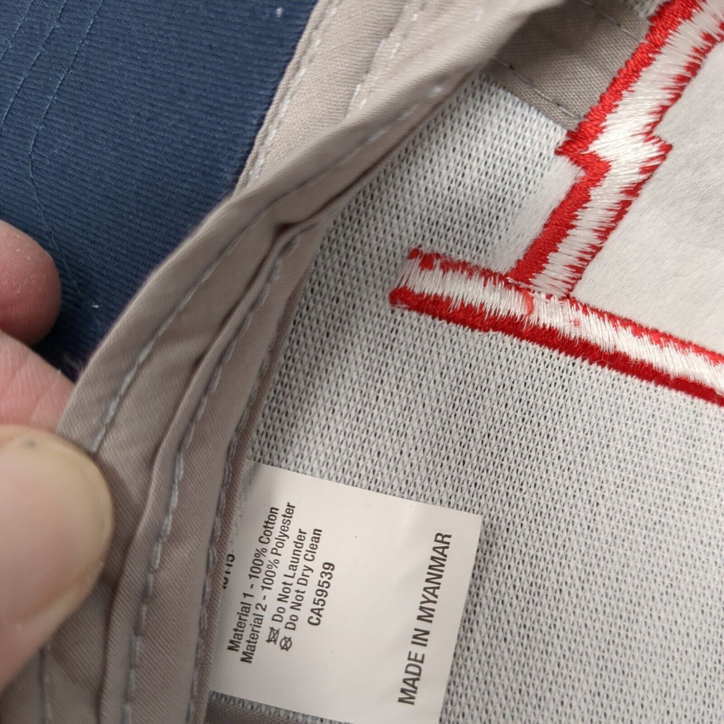 Cap America Snapback Trucker Hat Blue One Size Adjustable Embroidered Mesh Back