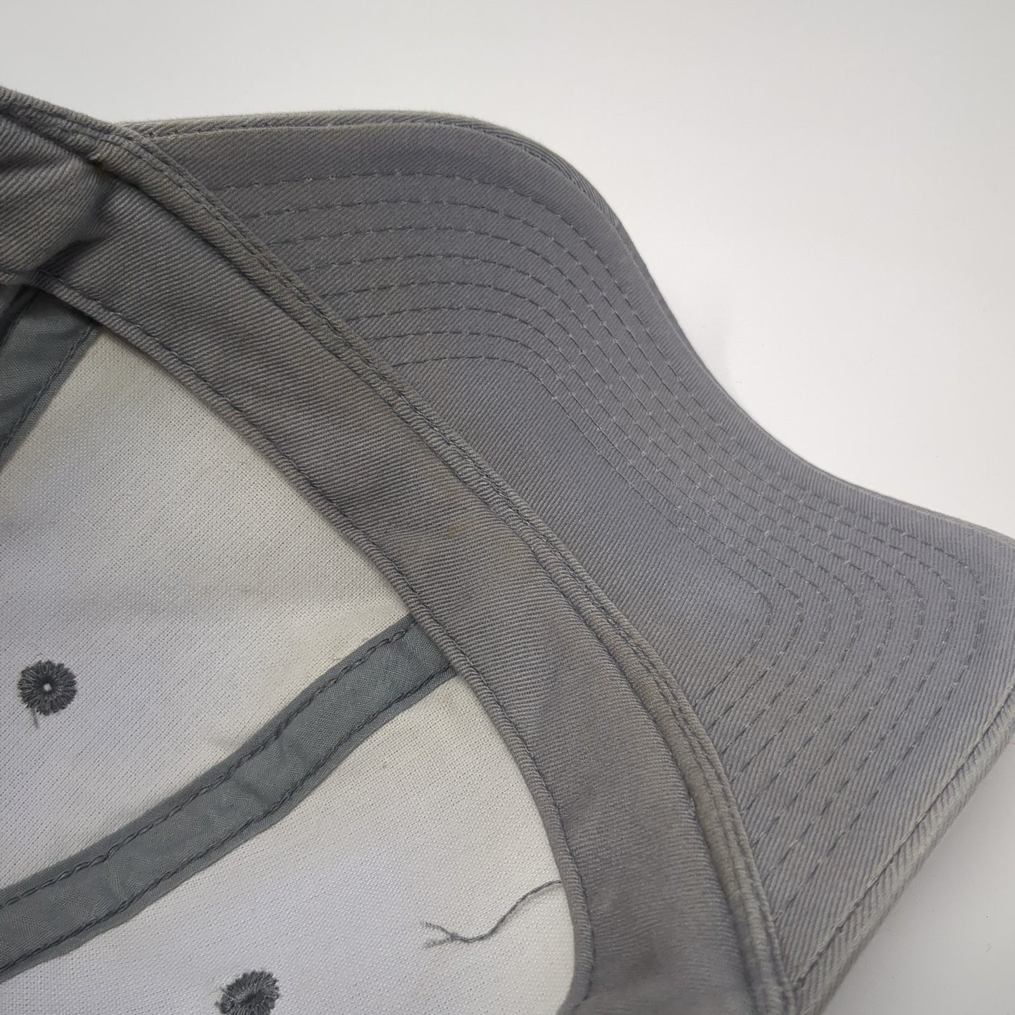 Unbranded Strapback Hat Gray One Size Solid Adjustable Blank Outdoor
