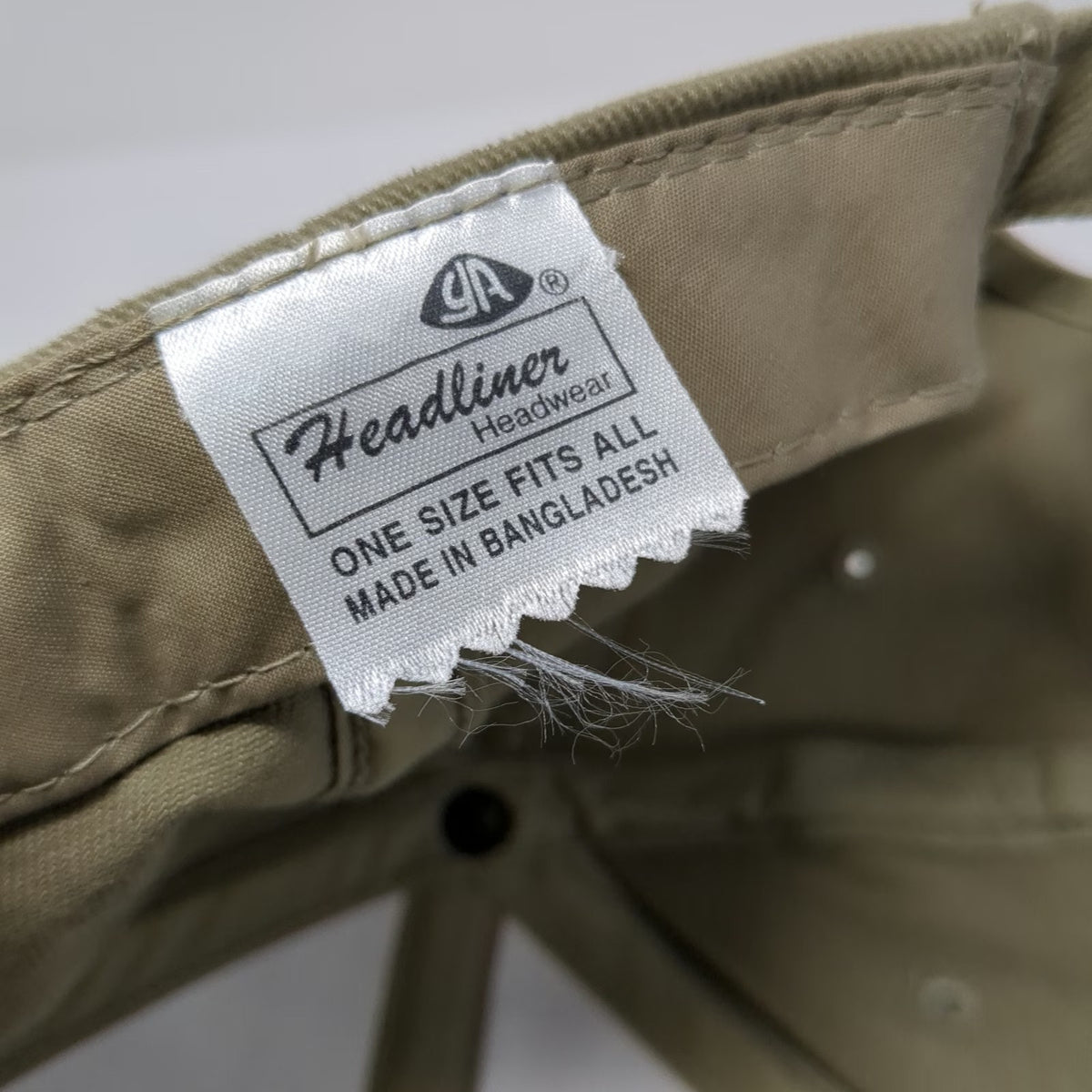 Headliner Gem State Building Supply Baseball Cap Brown One Size Slideback Hat