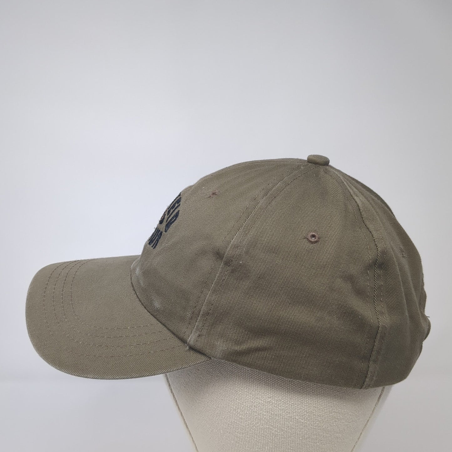 Fairfield Harbour C.C. Slideback Hat Brown One Size Embroidered Ahead