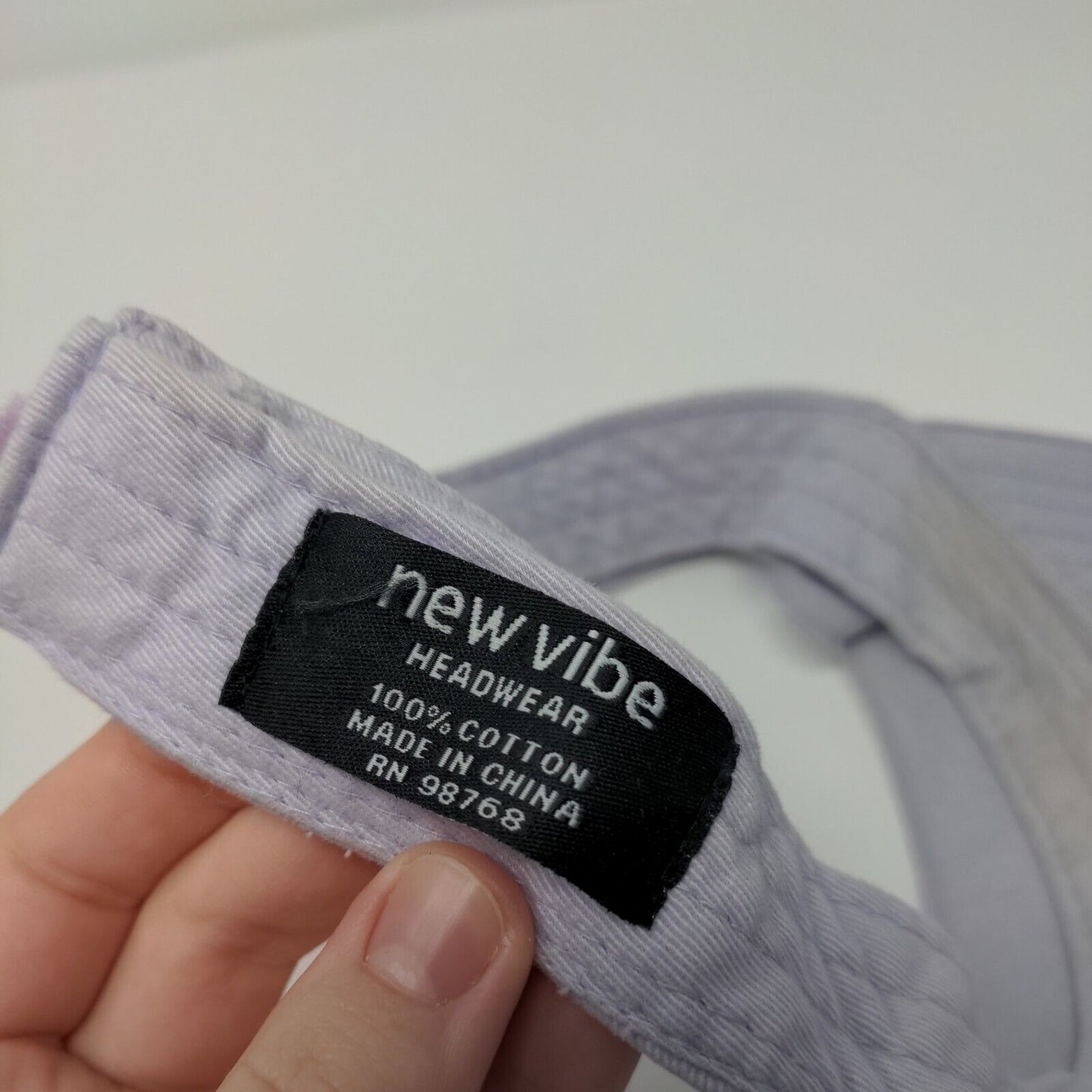 Brat Lightning Strapback Sun Visor Hat Purple OSFA Embroidered New Vibe
