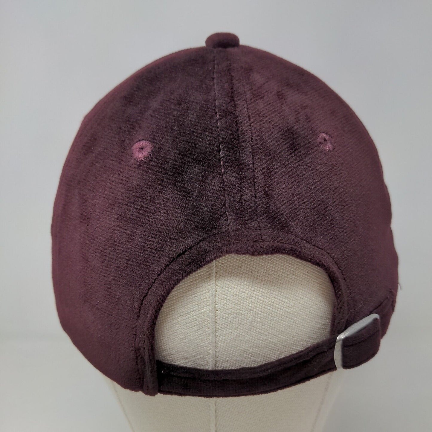 Unbranded Women's Slideback Hat Purple Blank Fuzzy Soft Vent Holes Adjustable