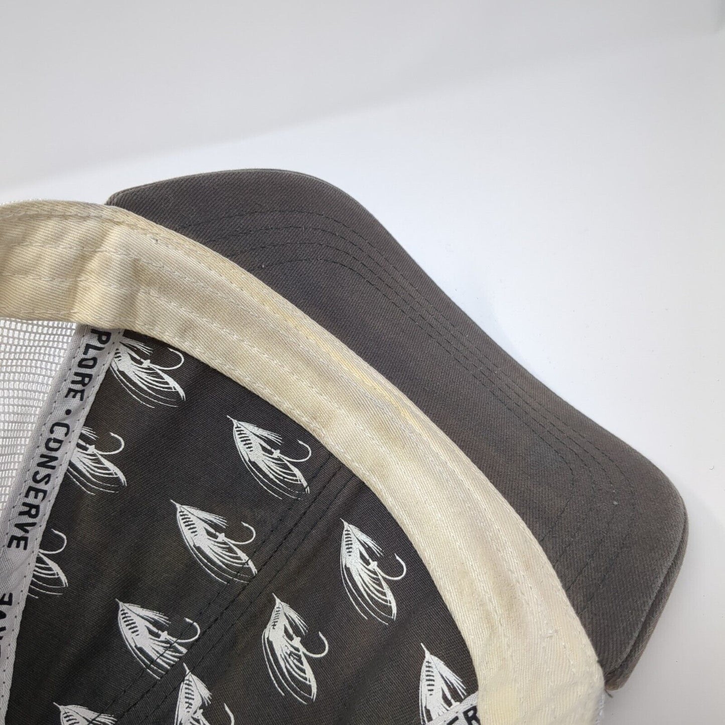 Idaho Fish Snapback Mesh Back Trucker Hat Tan One Size RepYourWater