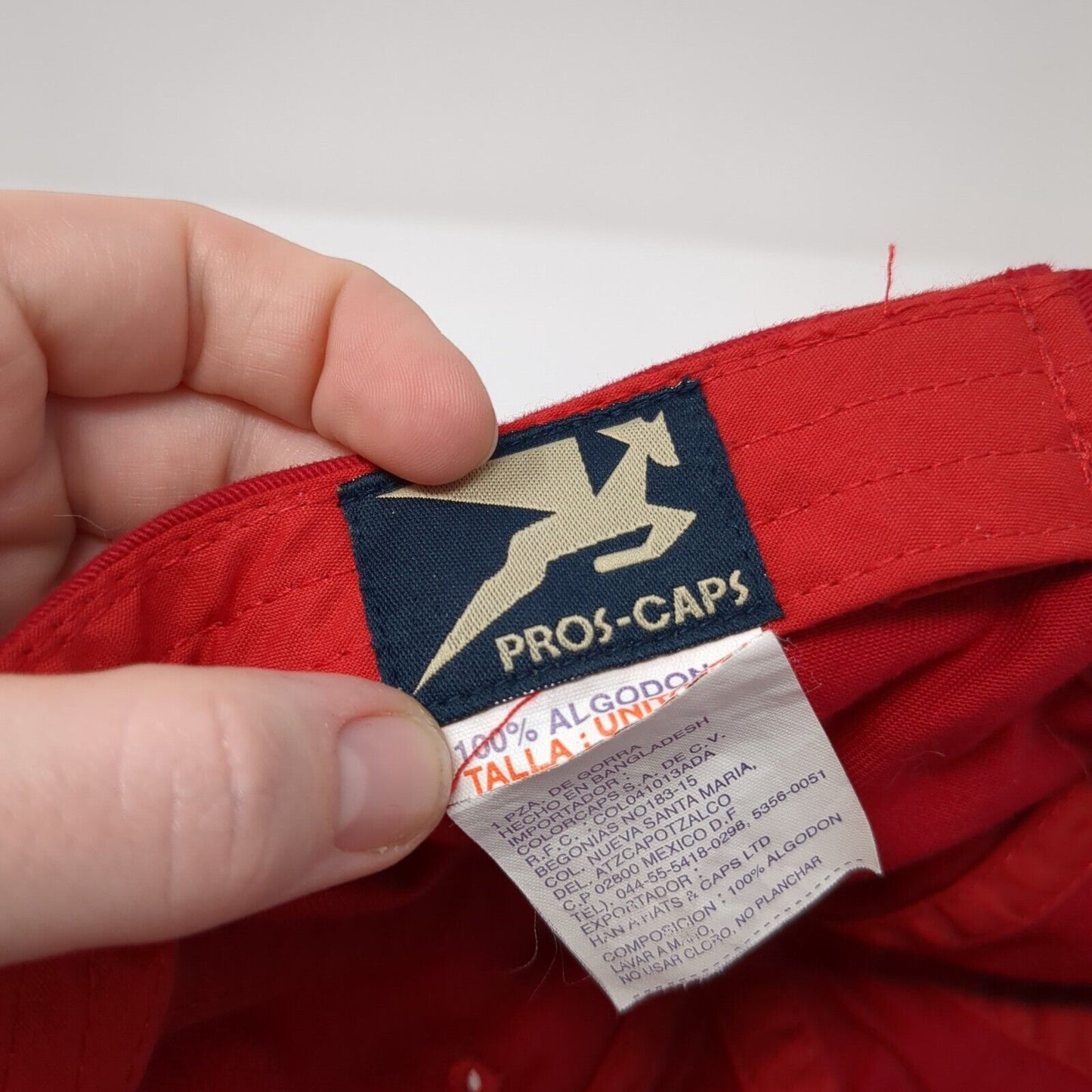 Cabo San Lucas Lizard Slideback Hat Red One Size Adjustable Pros-Caps