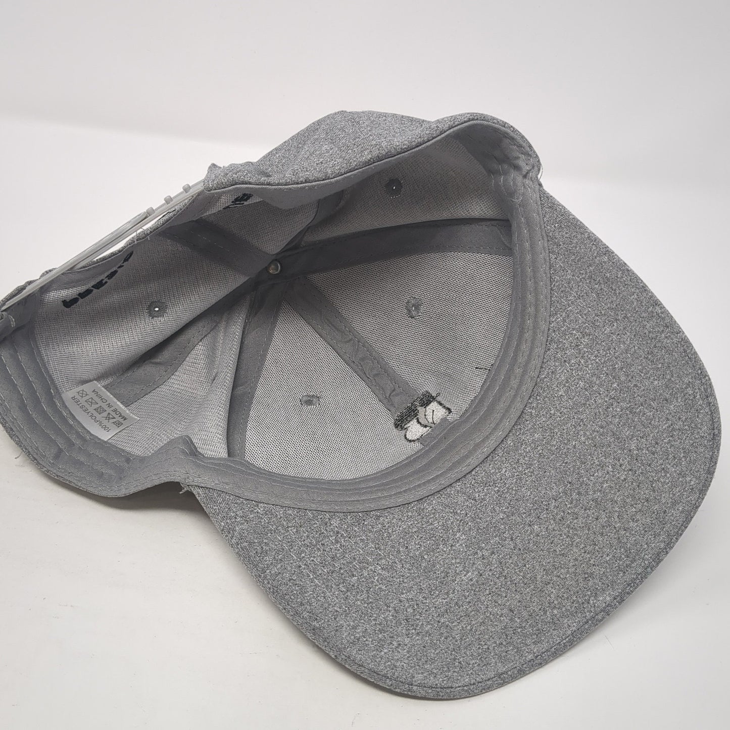 Beck's President's Club Snapback Hat Gray One Size Solid Adjustable