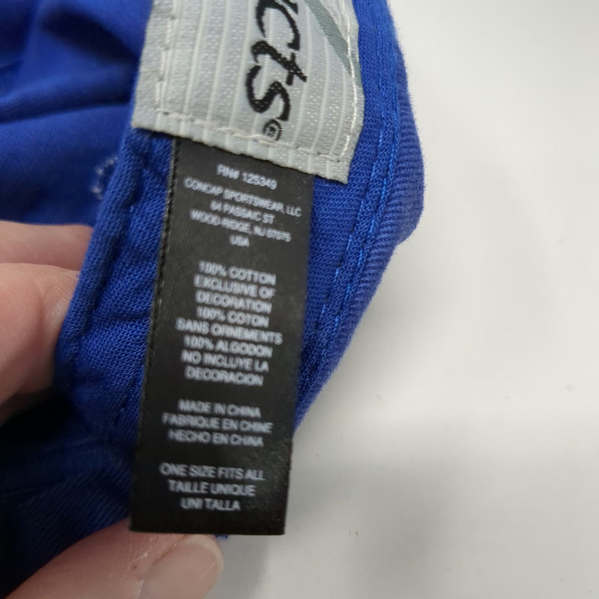 K-Products Baseball Cap Blue One Size BASF We Create Chemistry Slideback Hat