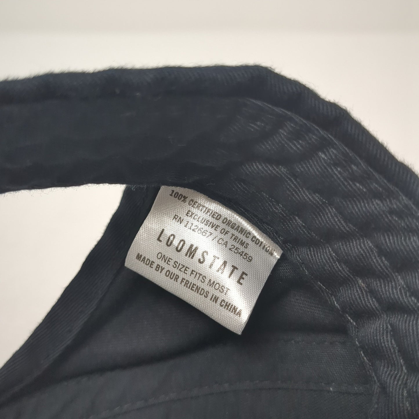 Chipotle Strapback Hat Black One Size Crew Employee Ponytail Loomstate