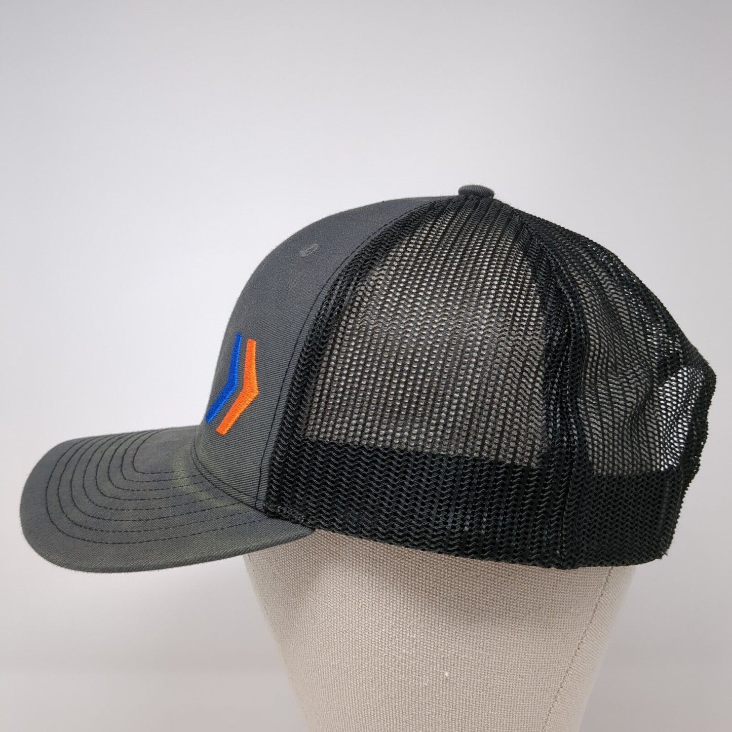 Arrow Snapback Trucker Hat Gray OS Adjustable Embroidered Mesh Back 6 Panel