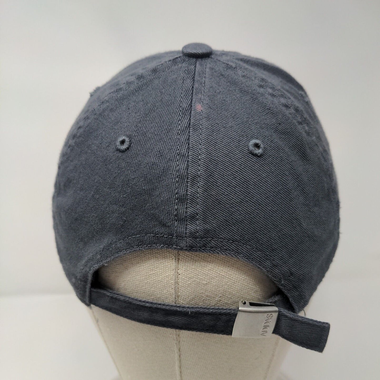 Adidas Slideback Hat Gray One Size Adjustable Embroidered Climalite 6 Panel