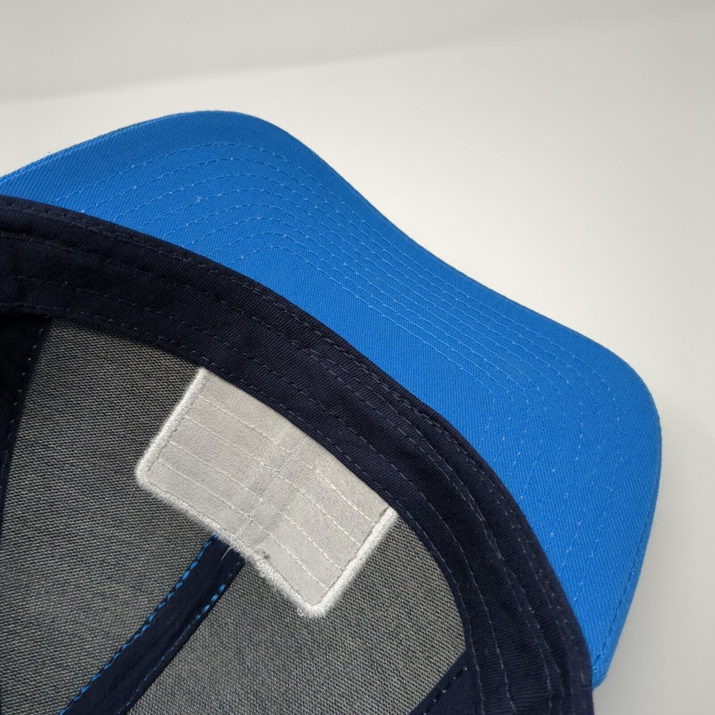 Stibnite Snapback Trucker Hat Blue OS Adjustable Embroidered Mesh Back 6 Panel