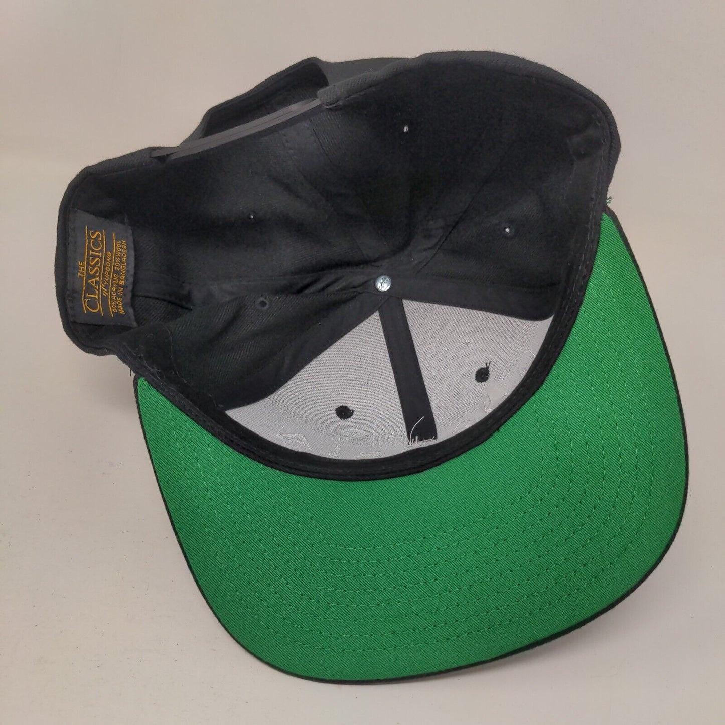 Suforia Snapback Hat Black One Size Embroidered Adjustable 6 Panel