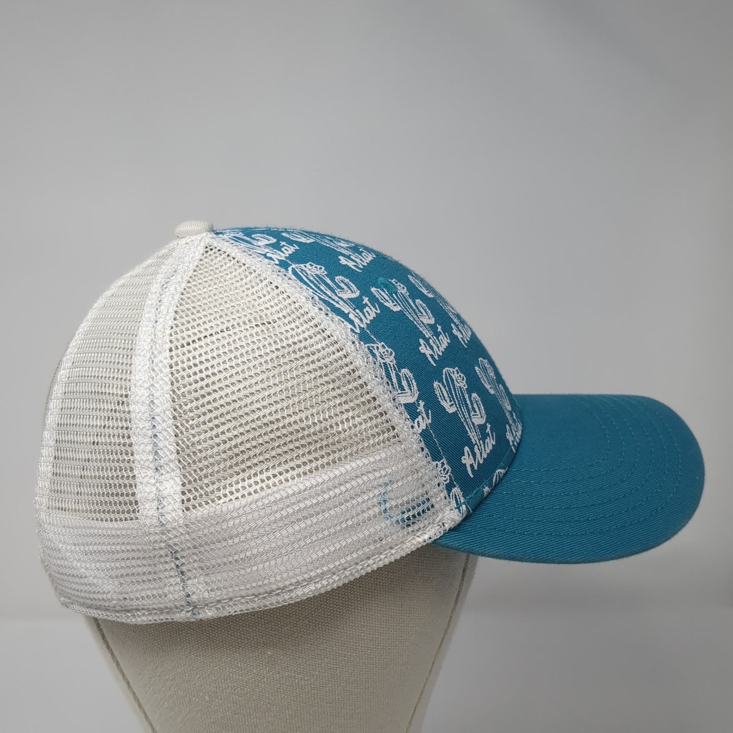 Ariat Ponytail Trucker Hat Blue One Size Adjustable Breathable Mesh Back
