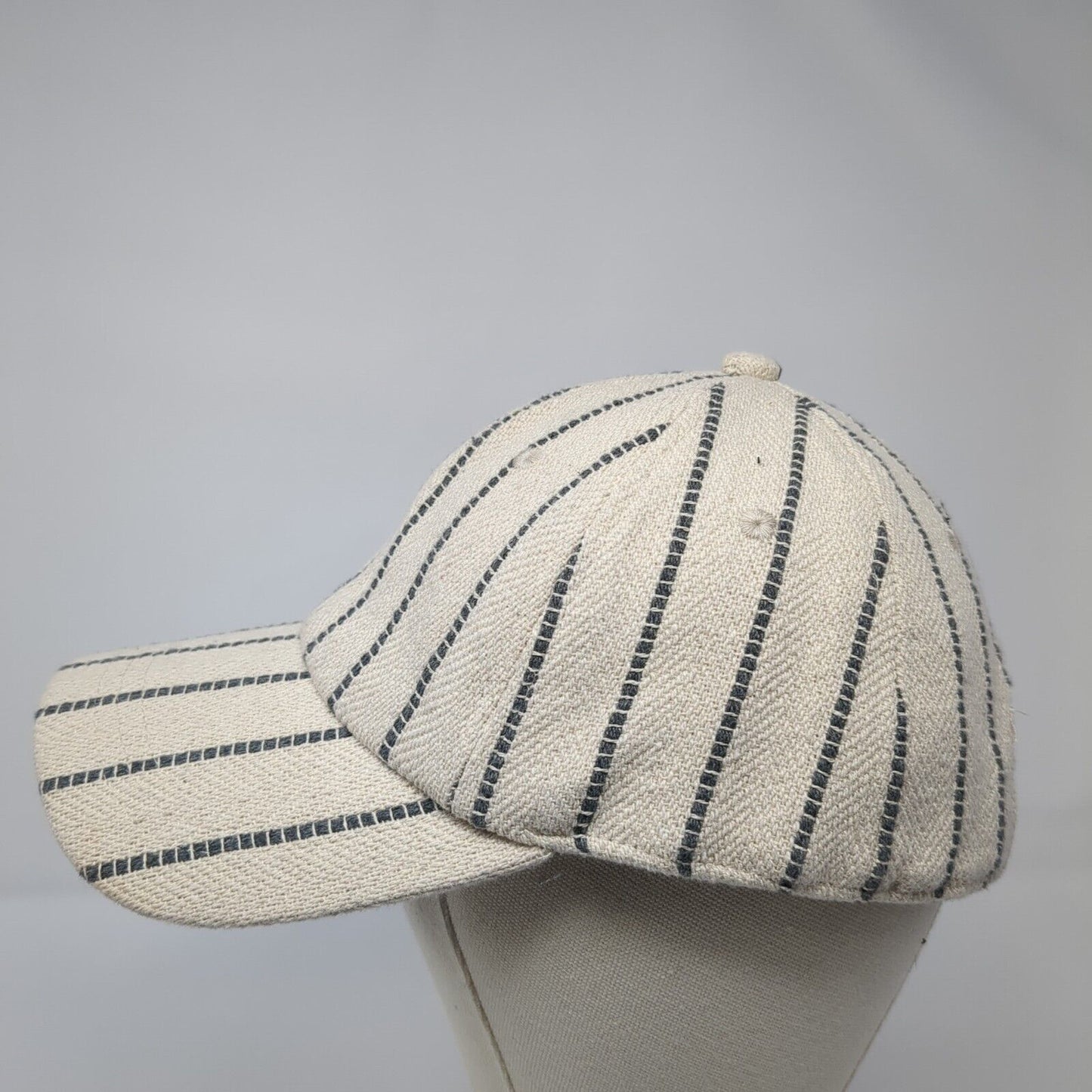 Unbranded Slideback Hat Multi One Size Striped Adjustable Leather Strap