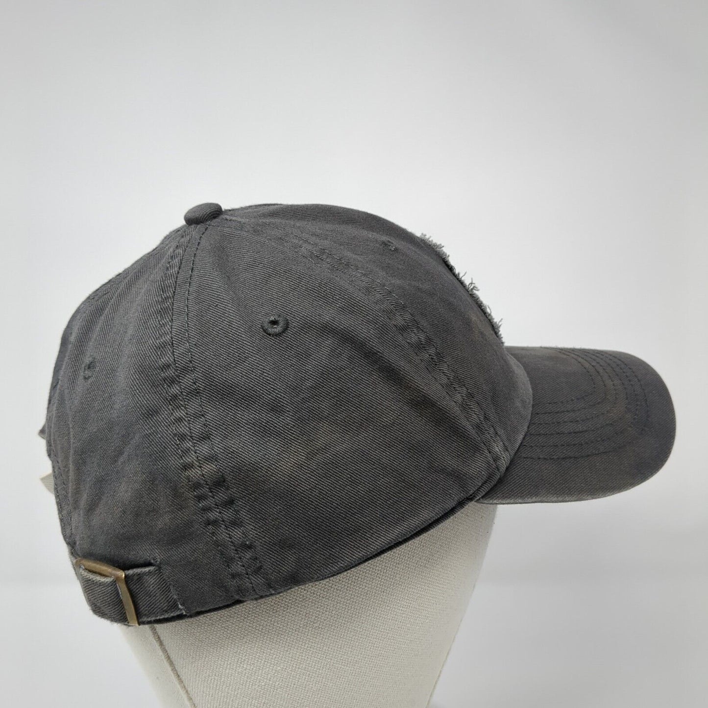 Papa Bear Slideback Hat Gray One Size Adjustable 6 Panel Life Is Good
