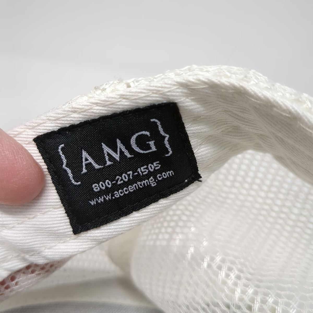 AMG Trucker Hat Blue One Size CNR American Flag D&B Supply Snapback Mesh Western