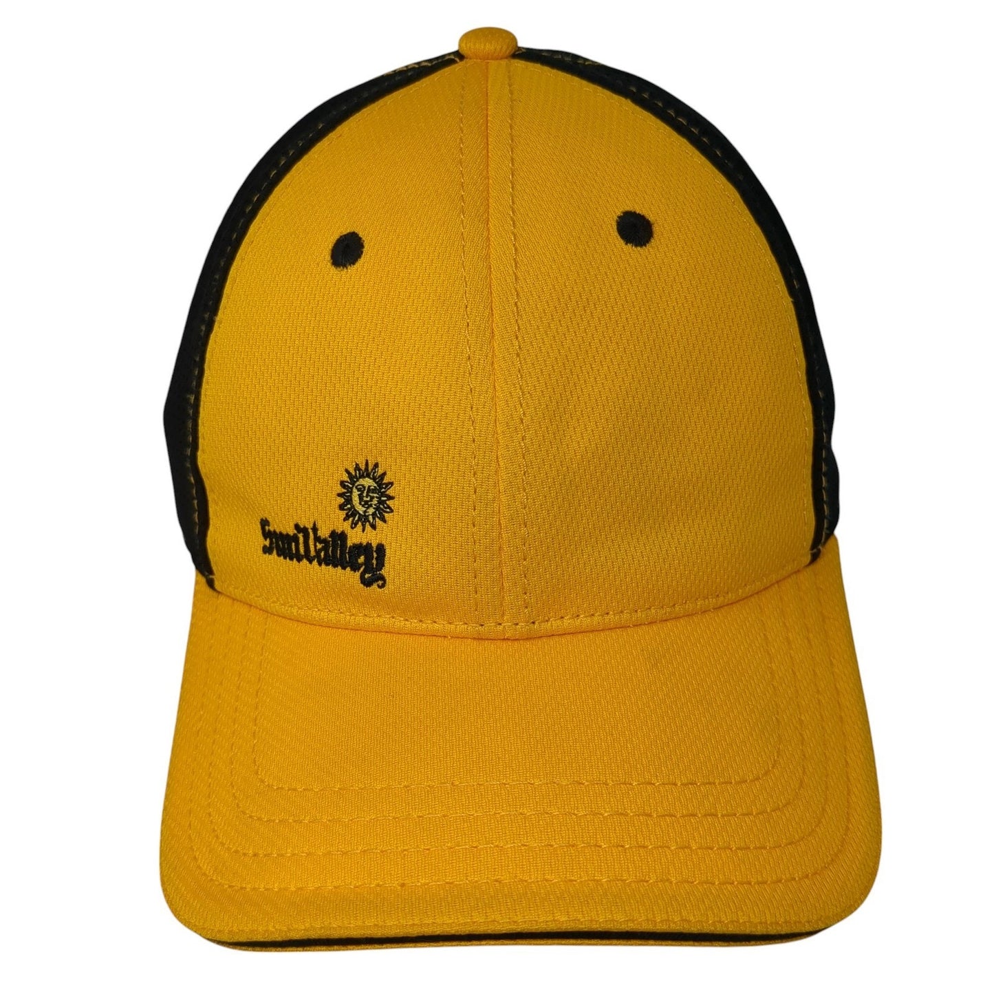 Sun Valley Fitted Baseball Cap Yellow One Size Embroidered American Dry Goods