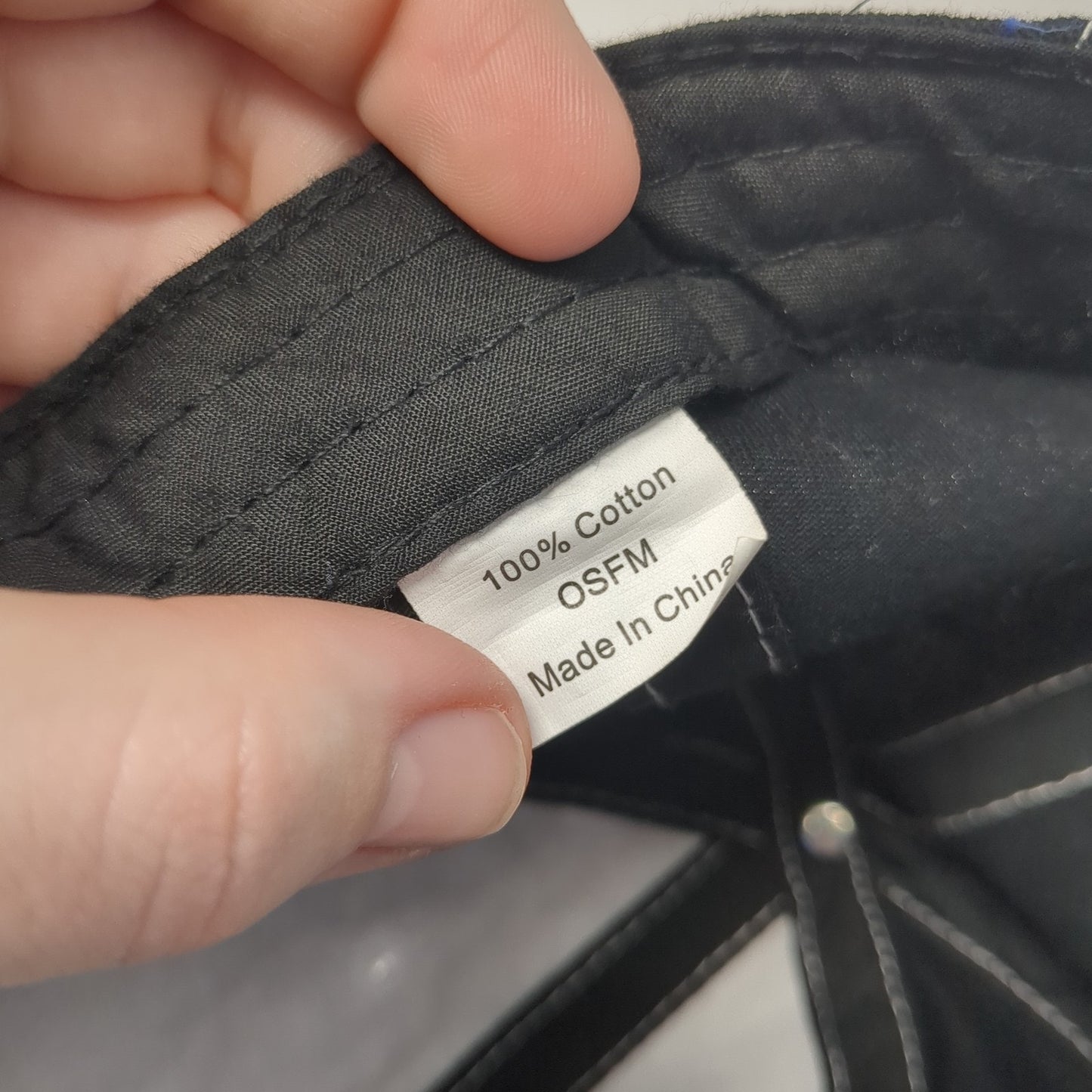 Unbranded Strapback Baseball Cap Black One Size Adjustable 6 Panel Blank