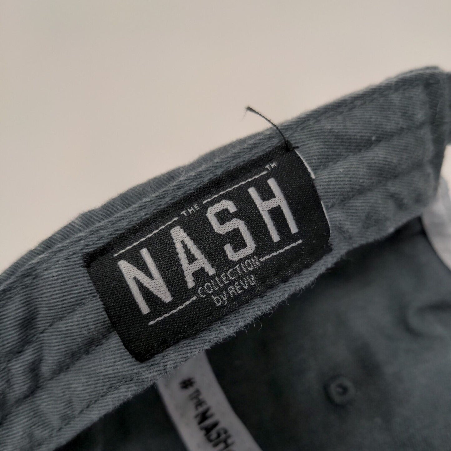 Nash Slideback Hat Gray One Size Adjustable Embroidered 6 Panel Revv