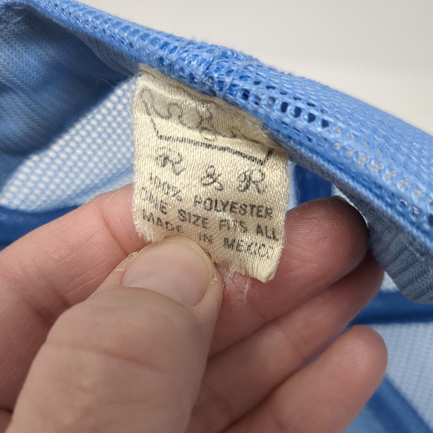 Gulf Shores Snapback Trucker Hat Blue One Size Adjustable Mesh Back Rope