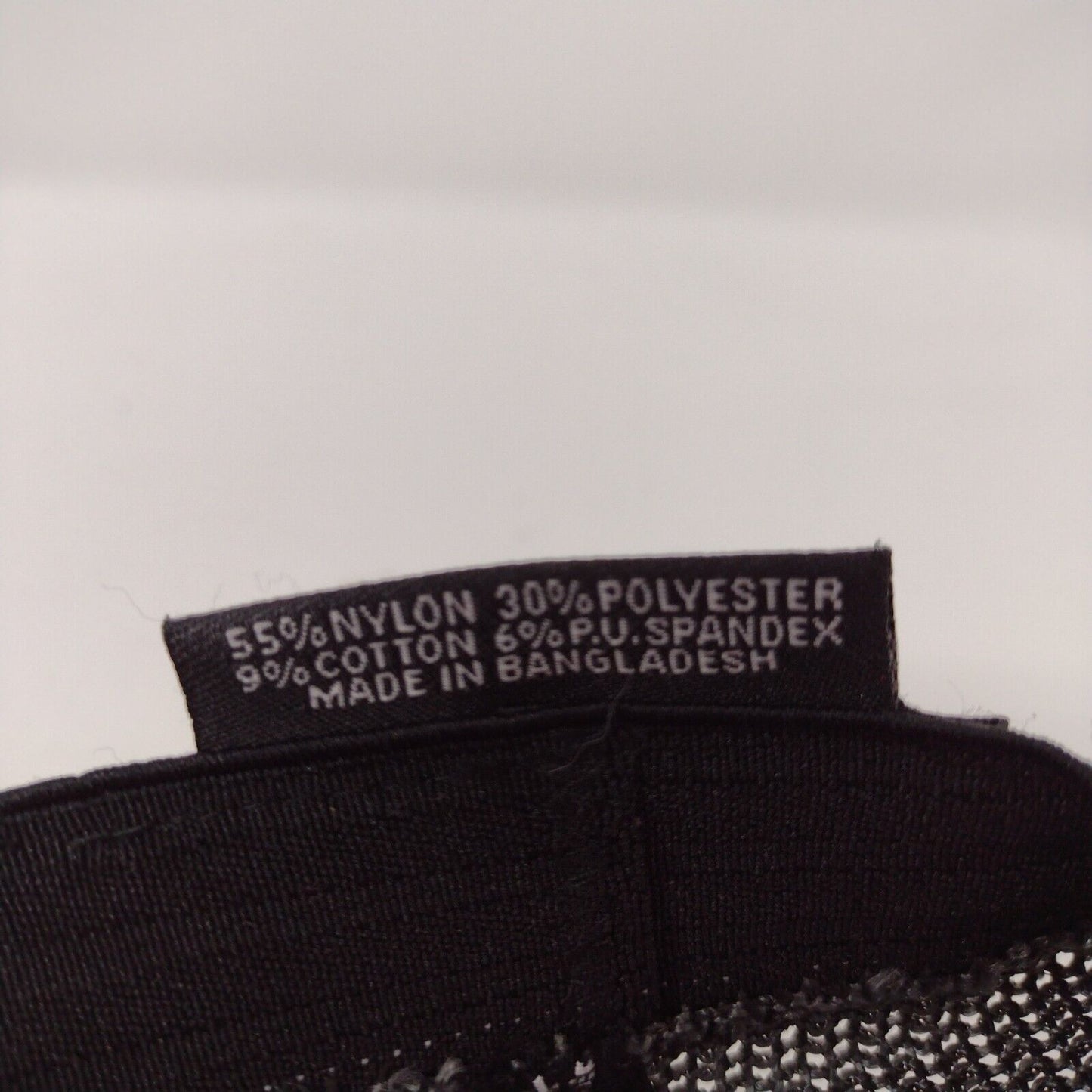 ESI Fitted Mesh Back Trucker Hat Gray L-XL Embroidered Colorblock