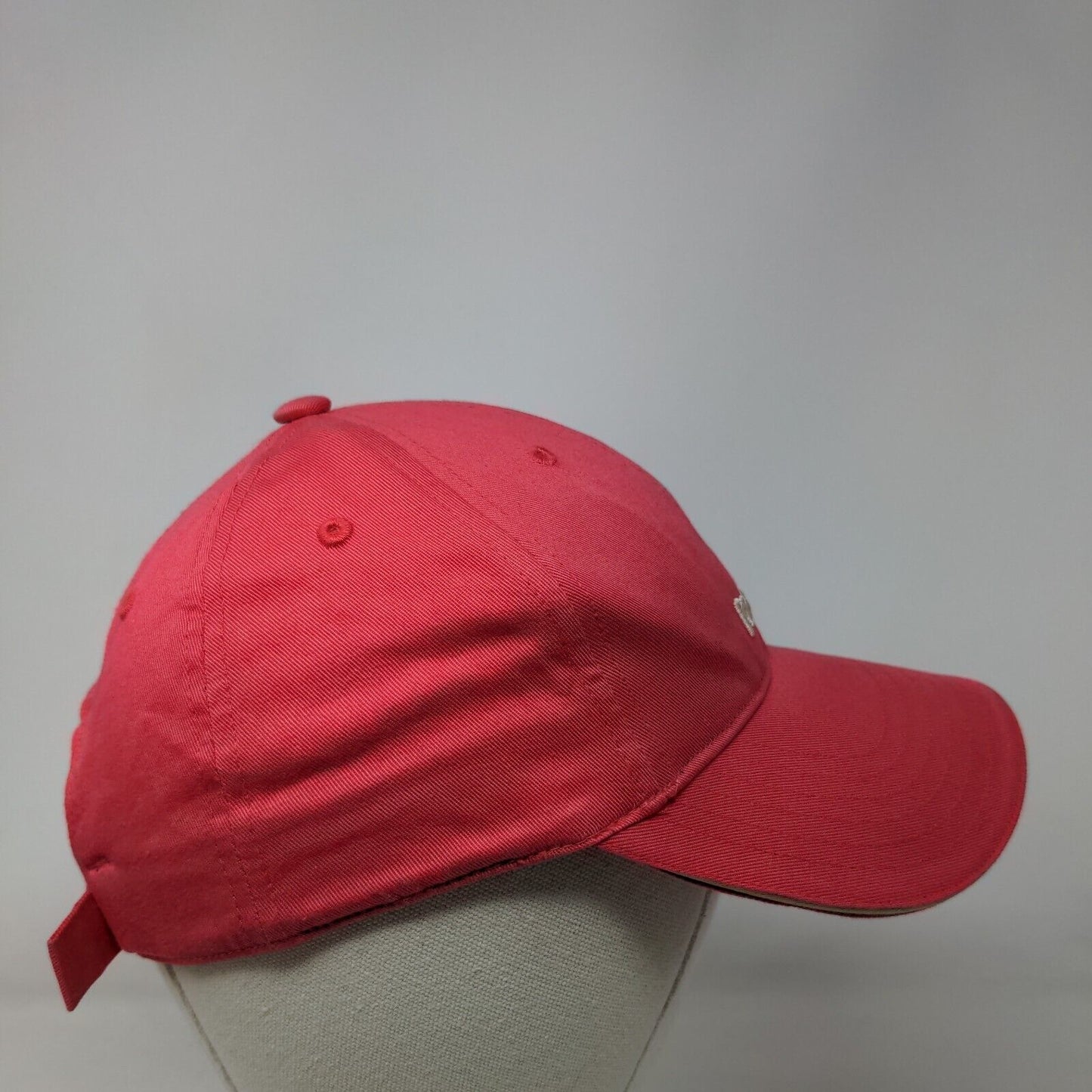 Reebok Slideback Hat Pink Large Adjustable Embroidered Vented Holes 6 Panel