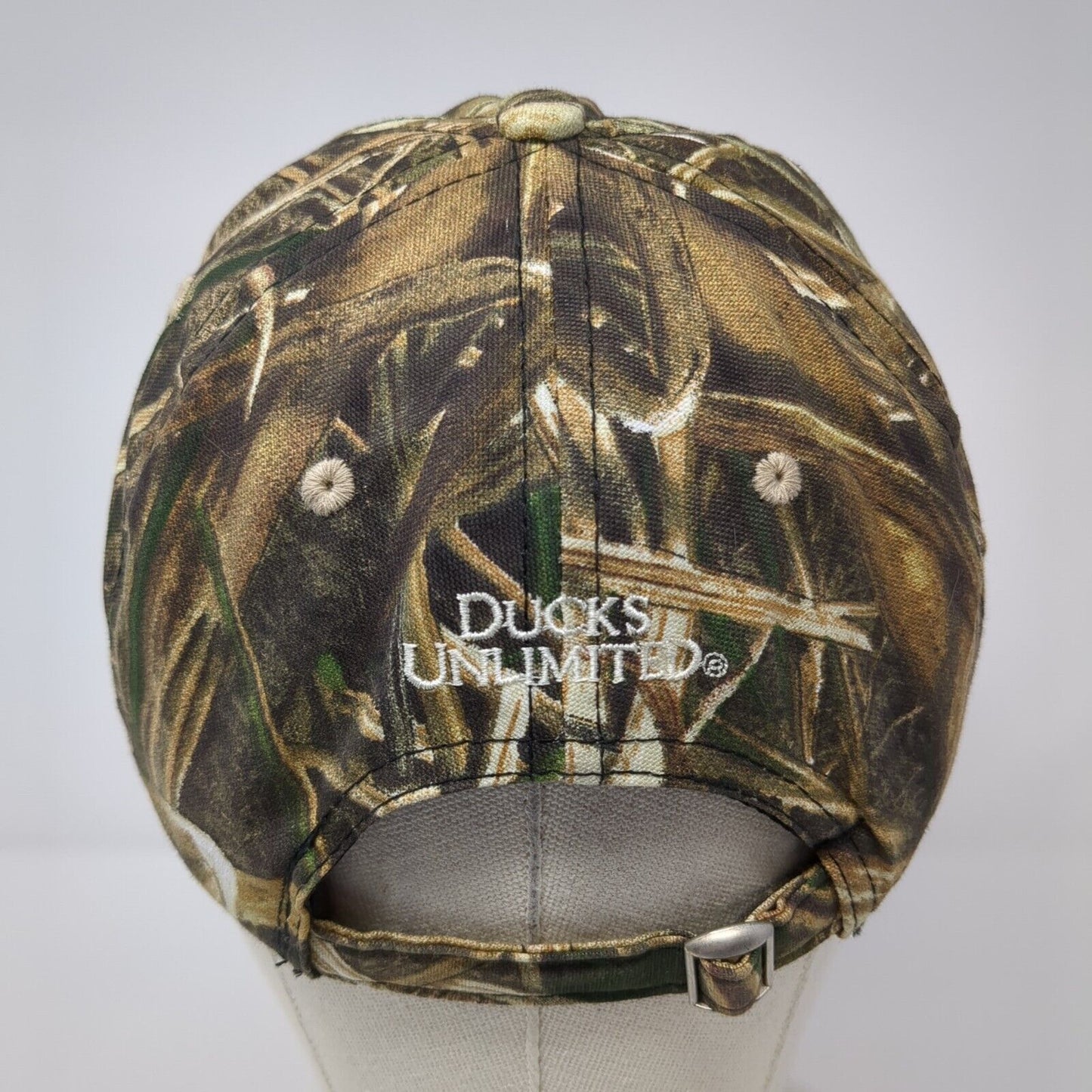 Ducks Unlimited Slideback Hat Camouflage OS Adjustable Embroidered Outdoor Cap