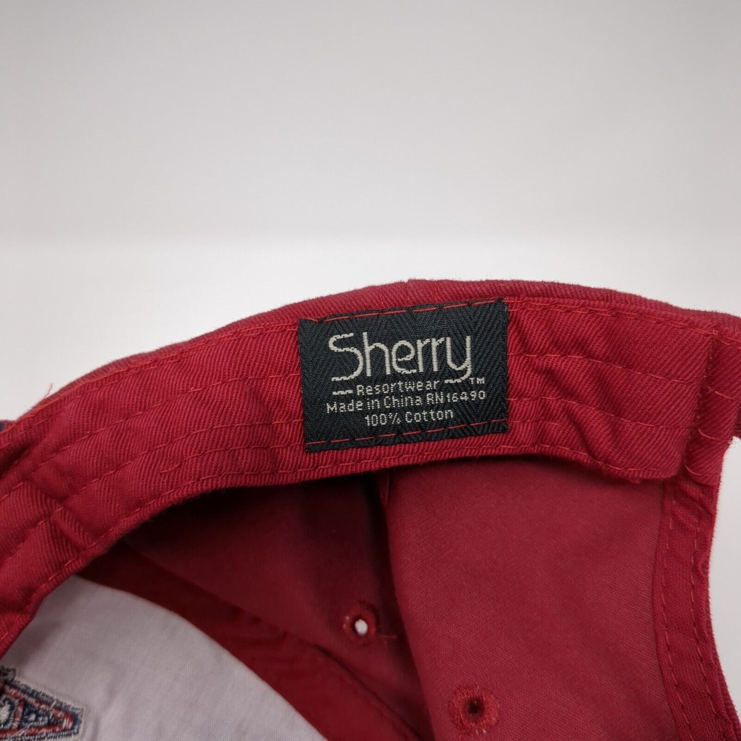 Grandpa #One Slideback Hat Red One Size Adjustable Embroidered 6 Panel