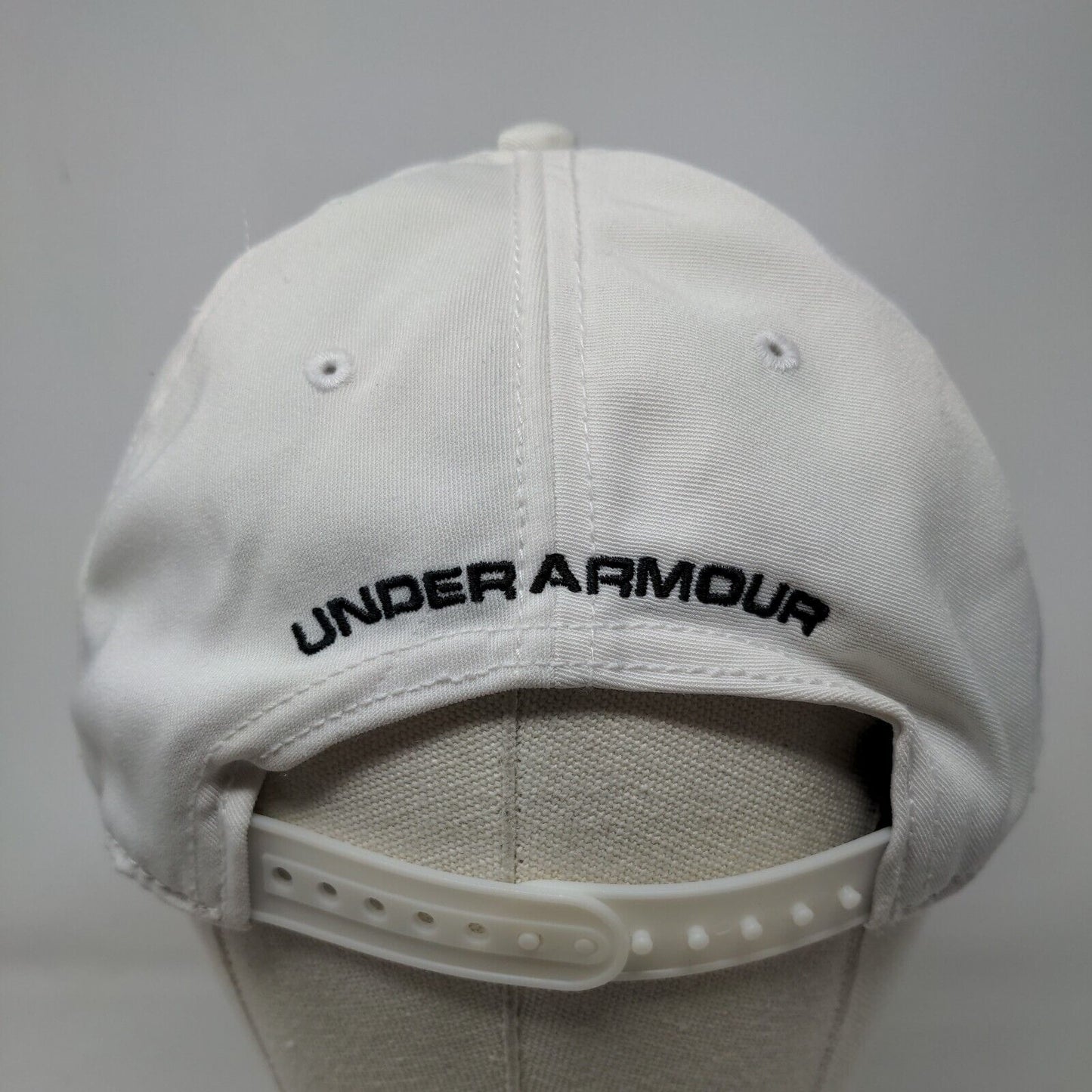 Under Armour Snapback Hat Cream OSFA Adjustable Embroidered Patriotic 6 Panel