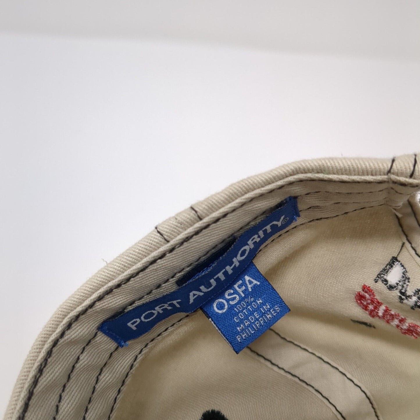 Shu's Idaho Running Co. Strapback Hat Tan One Size Adjustable Port Authority