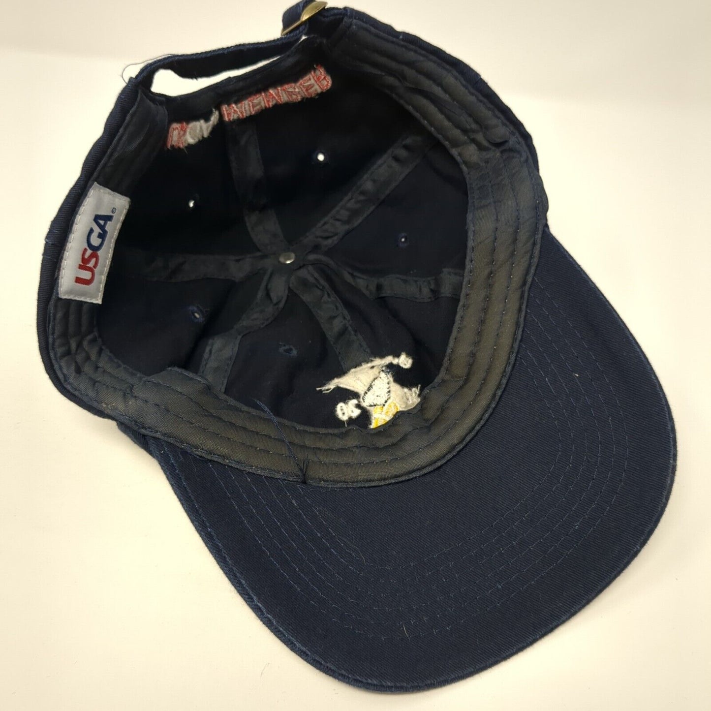 US Open 2020 Winged Foot Slideback Hat Blue One Size Solid USGA Member
