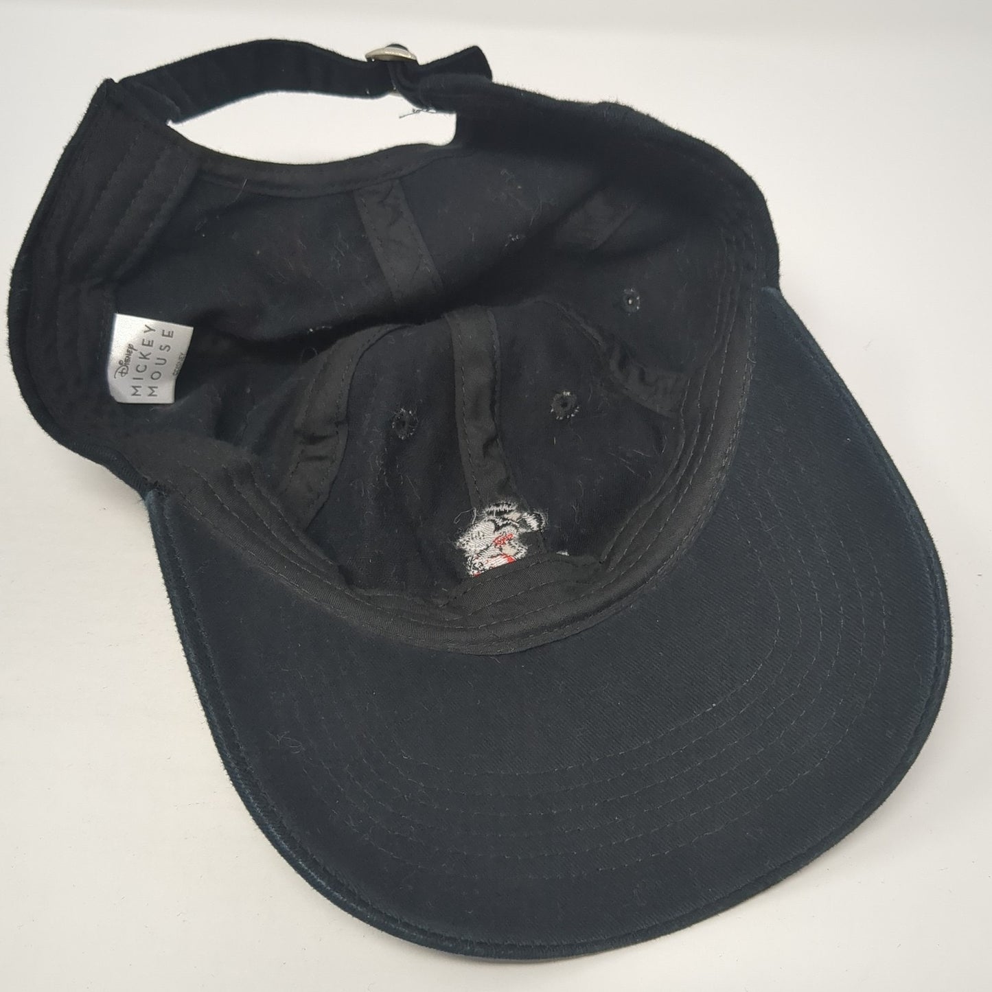 Disney Mickey Mouse Slideback Hat Black One Size Embroidered 6 Panel