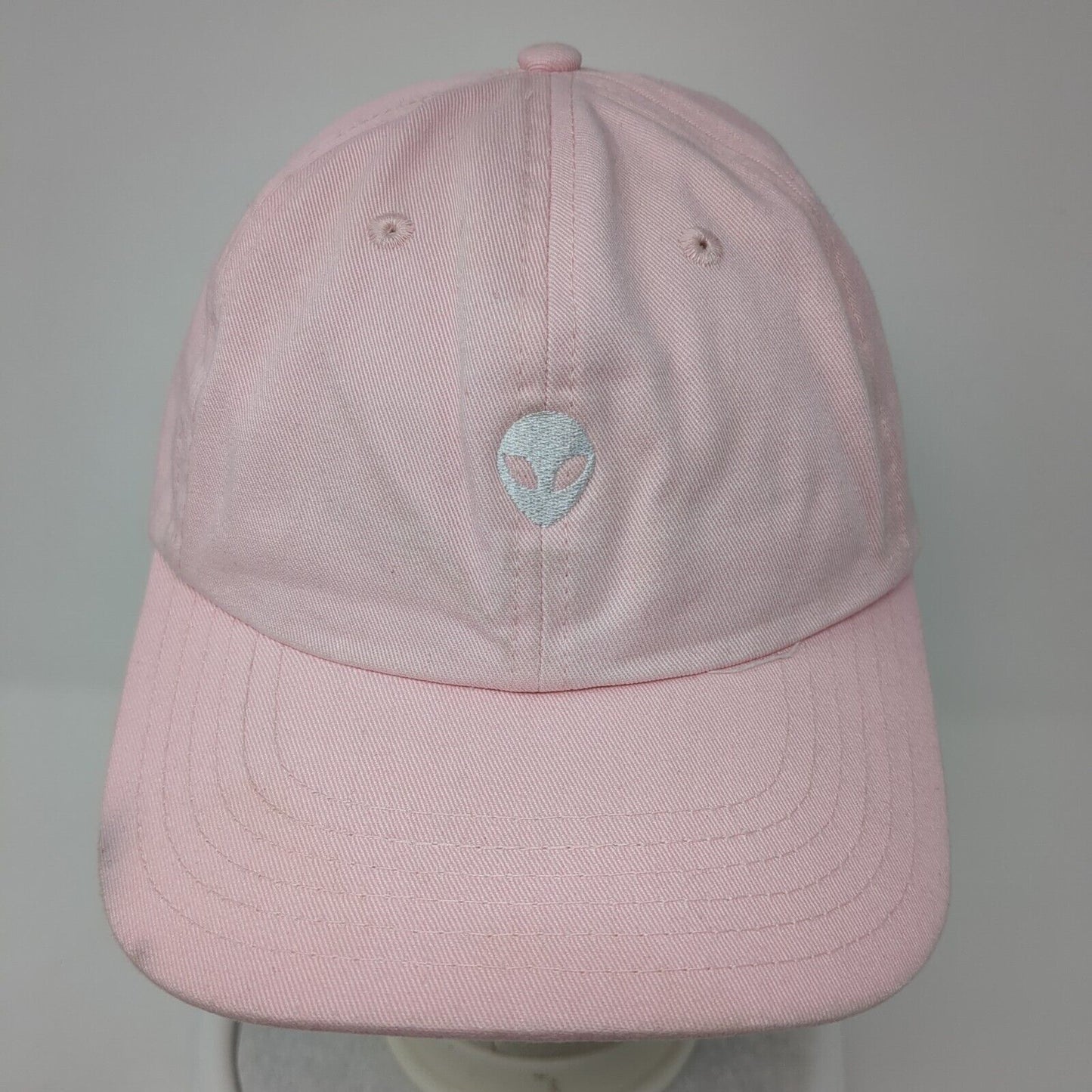 Alien Face Slideback Hat Pink One Size Adjustable Embroidered Empyre Headwear